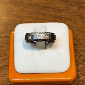 Men’s Diamond and titanium band